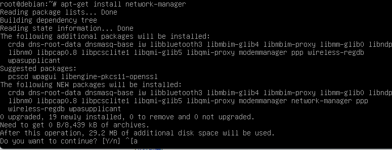 apt install network-manager
