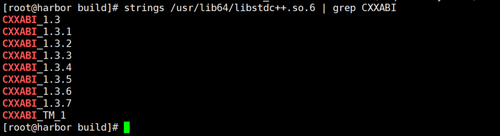 strings $(which node) | grep GLIBC